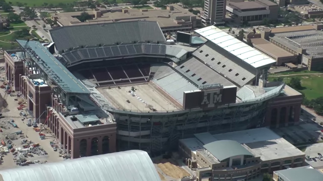 Kyle Field progress on display in new aerial footage TexAgs