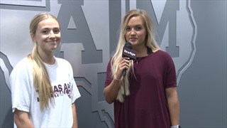 Texas A&M Volleyball's Amy Nettles discusses SEC opener against LSU