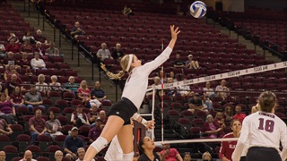 Hans notches 24 kills as Aggies open SEC play with 3-1 win over Alabama