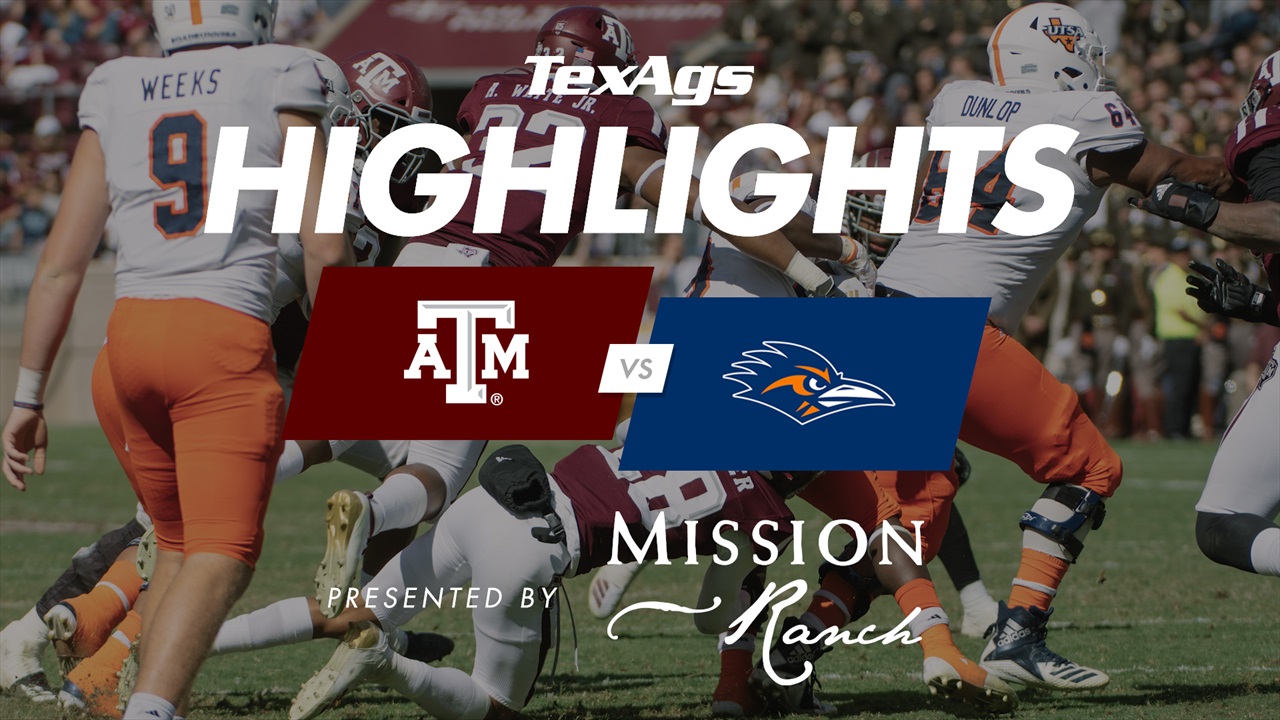 Game Highlights Texas A&M 45, UTSan Antonio 14 TexAgs