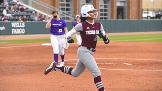 Aggie softball handily beats ACU, loses a nail-biter to UTA in extra innings
