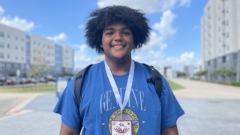 2024 Richland OL Daniel Cruz enjoyed his trip to College Station for the pool party