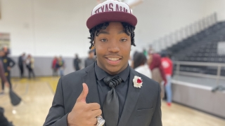 'It felt great': Jayvon Thomas shares what it meant to sign with A&M