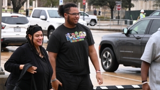 A&M OL commit Josh Moses is getting familiar with Adam Cushing