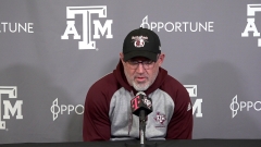 Press Conference: Williams, Ags face No. 18 Gamecocks on Wednesday