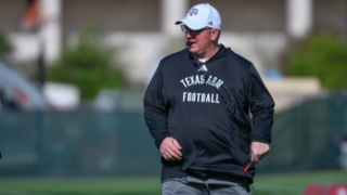 Elko pleased with effort, energy shown in A&M's first three practices