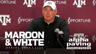 Press Conference: Elko, Aggies recap spring ball following M&W Game