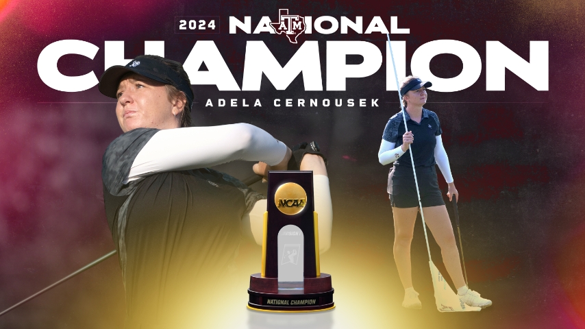HISTORY! Adela Cernousek becomes first Aggie to win NCAA individual crown