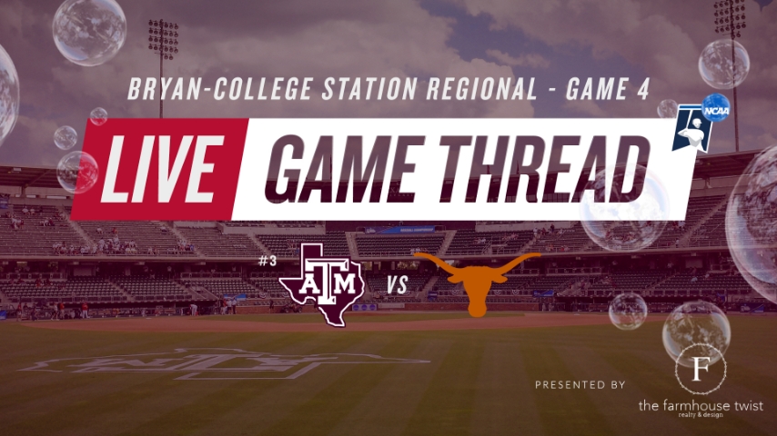 LIVE from Blue Bell Park: #1 Texas A&M vs. #3 Texas (Bryan-College Station Regional)
