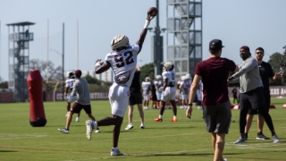 A&M DL Malick Sylla focused on the details throughout 2024 Fall Camp