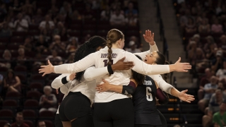 Jamie Morrison's Aggies bounce back to beat Troy in four sets