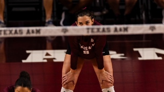 A&M volleyball's eight-match heater snapped by No. 7 Wisconsin, 3-0