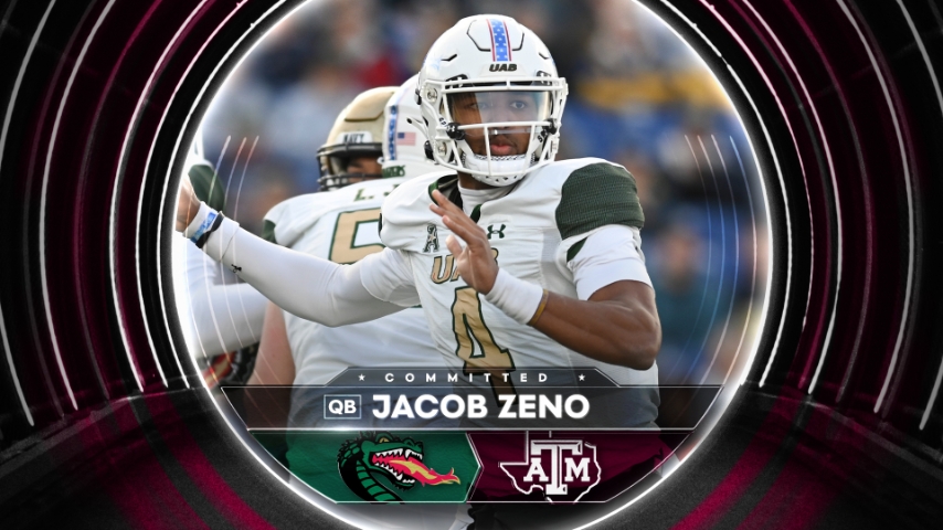 Texas A&M adds former UAB quarterback Jacob Zeno via transfer portal