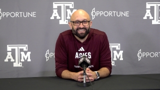 Press Conference: Morrison, Aggies gear up for Sweet 16 bout vs. Wisconsin