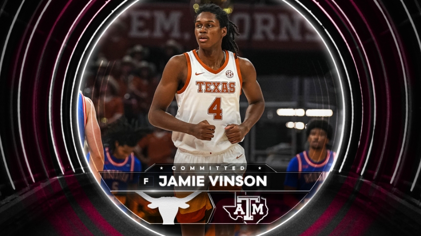 Texas transfer forward Jamie Vinson commits to Texas A&M basketball