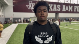 OL Jordan Carraway soaks in atmosphere at A&M's 'Big Man' camp