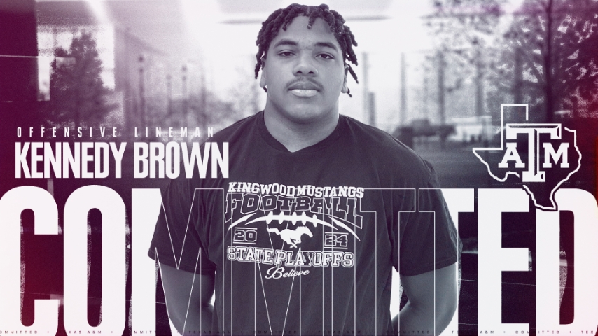2027 Kingwood OL Kennedy Brown commits to Texas A&M