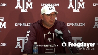 Press Conference: Elko & Co. face Arkansas to begin A&M's 150th celebration