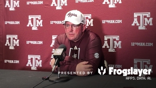 Press Conference: Elko, Aggies discuss disheartening showing at Mizzou