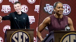 WATCH: McMillan & Taylor take the podium at SEC Tipoff '27