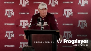 Press Conference: Elko, Aggies discuss 31-20 loss at No. 13 Alabama